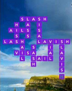 Wordscapes Cliff View Answers (Level 1185 – 1200).